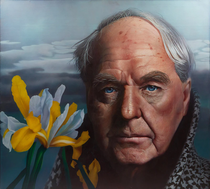 Mike Gorman, Flowers for Moore, acrylic on canvas, 1974 - view 1
