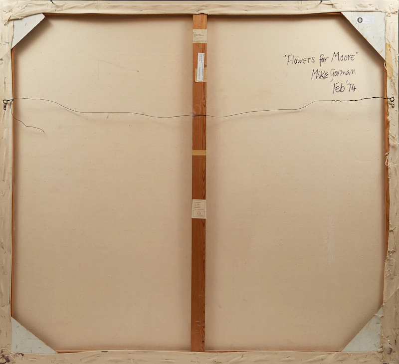 Mike Gorman, Flowers for Moore, acrylic on canvas, 1974 - view 3