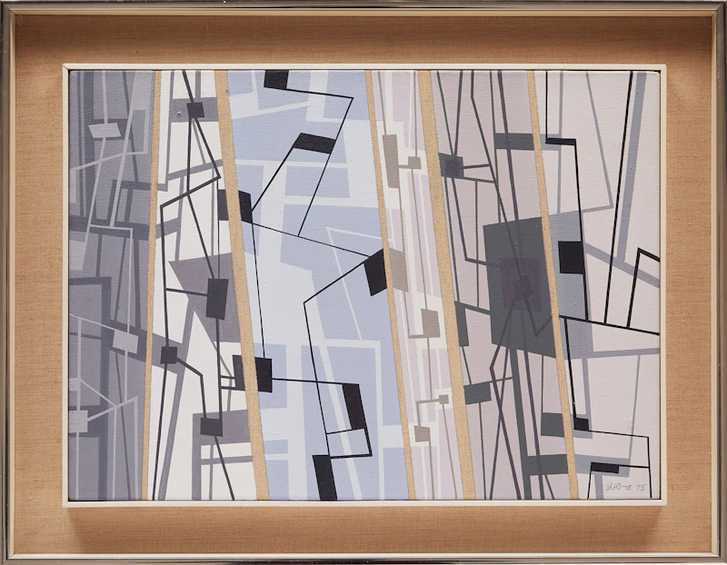 Jean-Paul Jérôme, Les quanta-de-la-méchanique, acrylic on canvas, 1975 - view 2