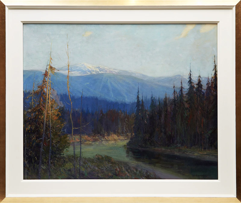 James Henderson, Meeting of Two Rivers, oil on canvas - view 2