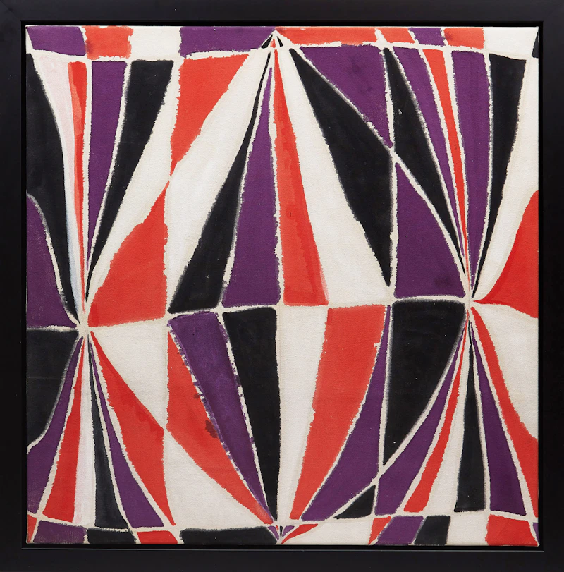 Marian Mildred Dale Scott, Untitled Geometric, oil on canvas - view 2
