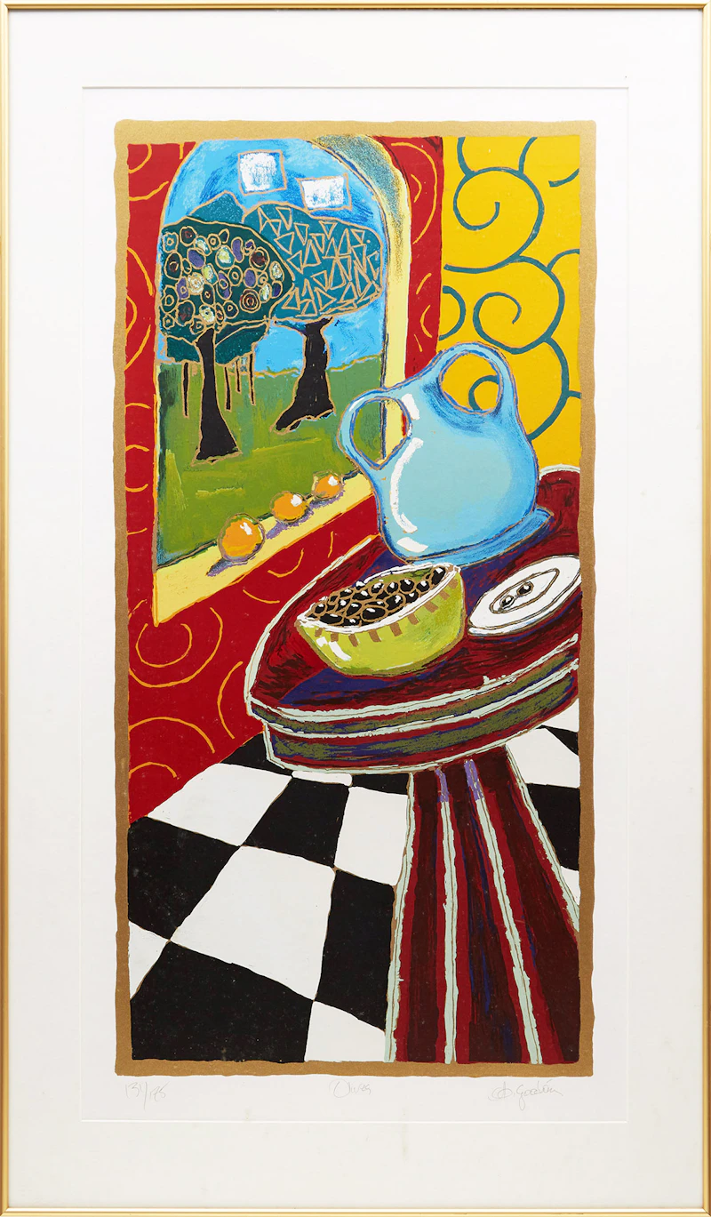 Alison Goodwin, Olives, serigraph - view 2