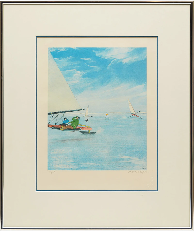 William Kurelek, Ice Sailing