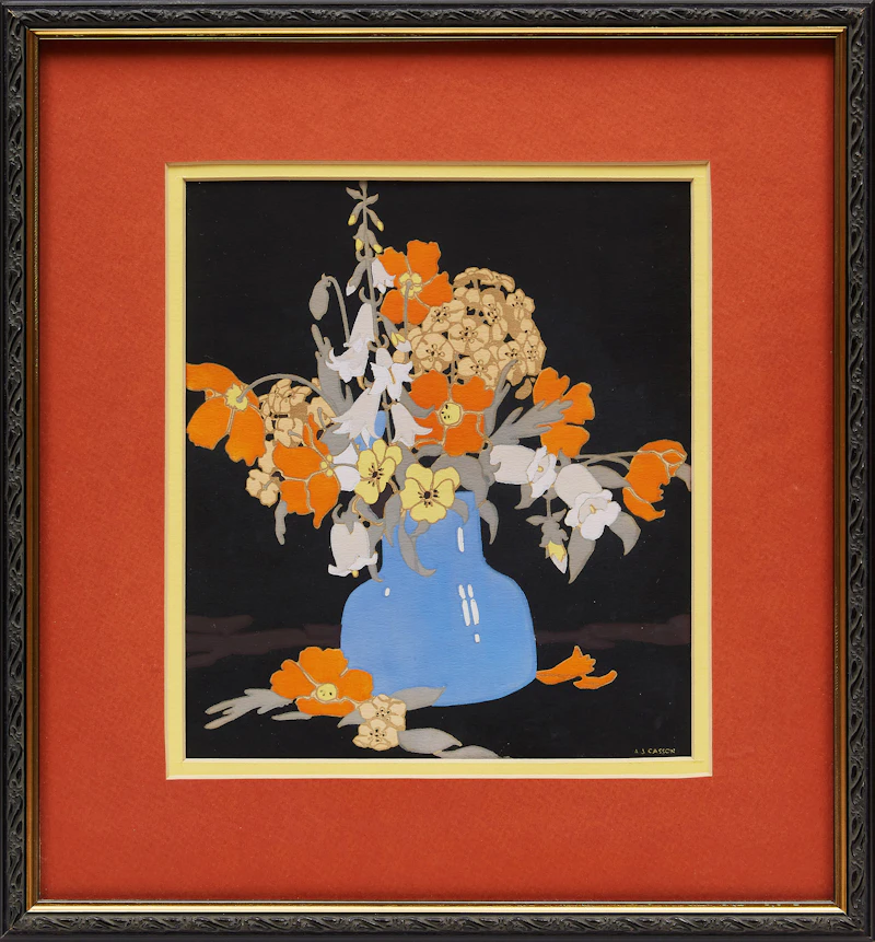 Alfred Joseph Casson, Early Wild Roses; Flowers; Nasturiums, three works - view 2