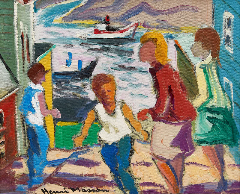 Henri Leopold Masson, Passing Scene, St. John’s, oil on canvas - view 1
