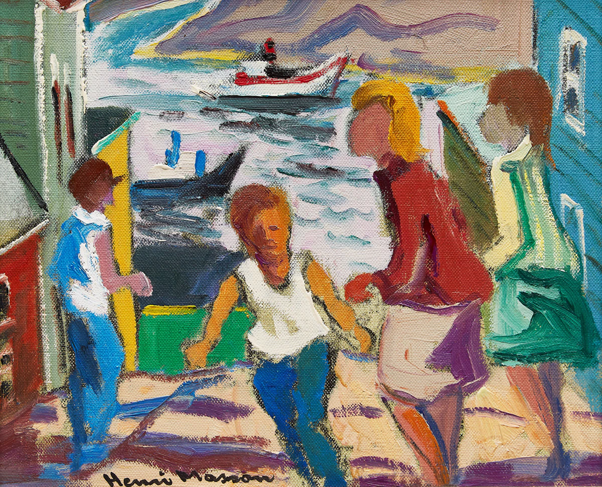 Henri Leopold Masson, Passing Scene, St. John’s, oil on canvas