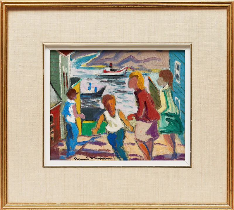 Henri Leopold Masson, Passing Scene, St. John’s, oil on canvas - view 2
