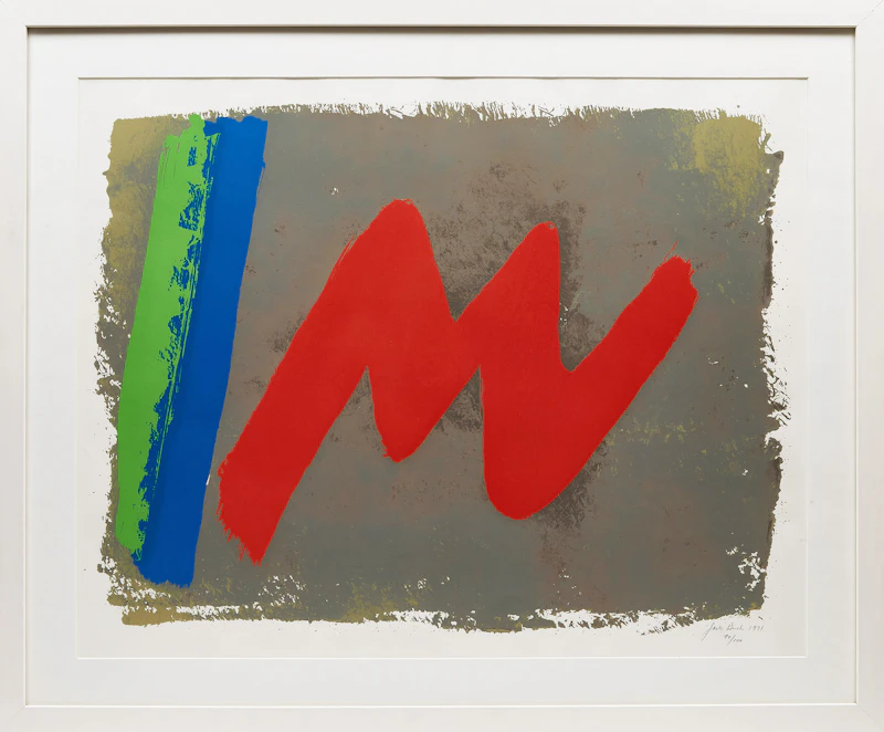 Jack Hamilton Bush, Red M, colour silkscreen, 1971 - view 2