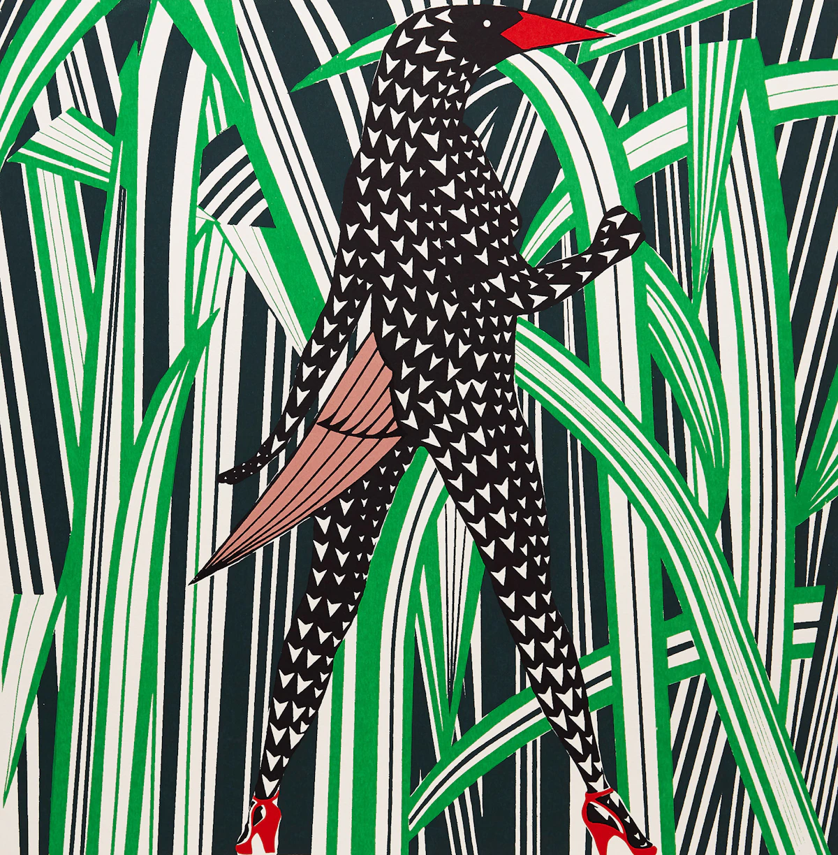 Boris Bucan, Fire Bird, colour silkscreen, 1983