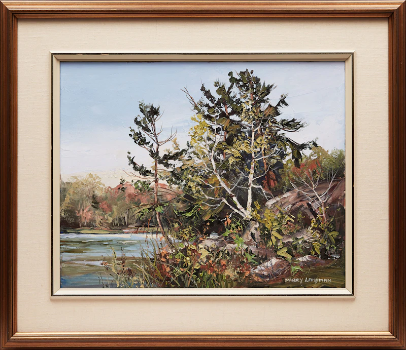 Mary Lampman, Spring at the Lake, oil on canvas - view 2