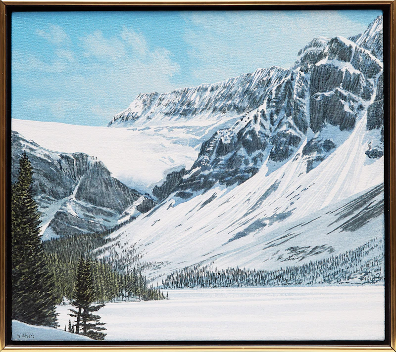 William H. Webb, Bow Lake Study, acrylic on canvas, 1998 - view 2