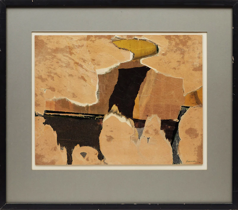 Gerald Sevier, The Rider, mixed media collage, 1962 - view 2