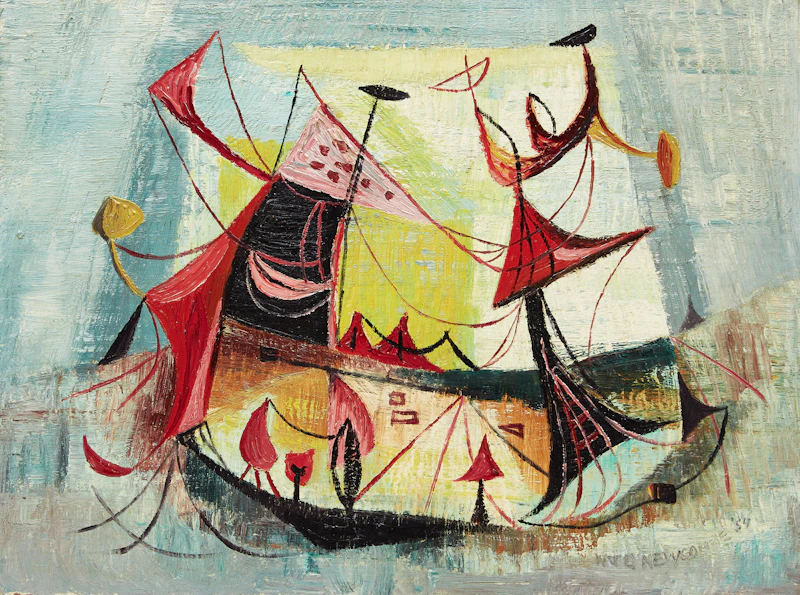 William John Bertram Newcombe, Red on Grey