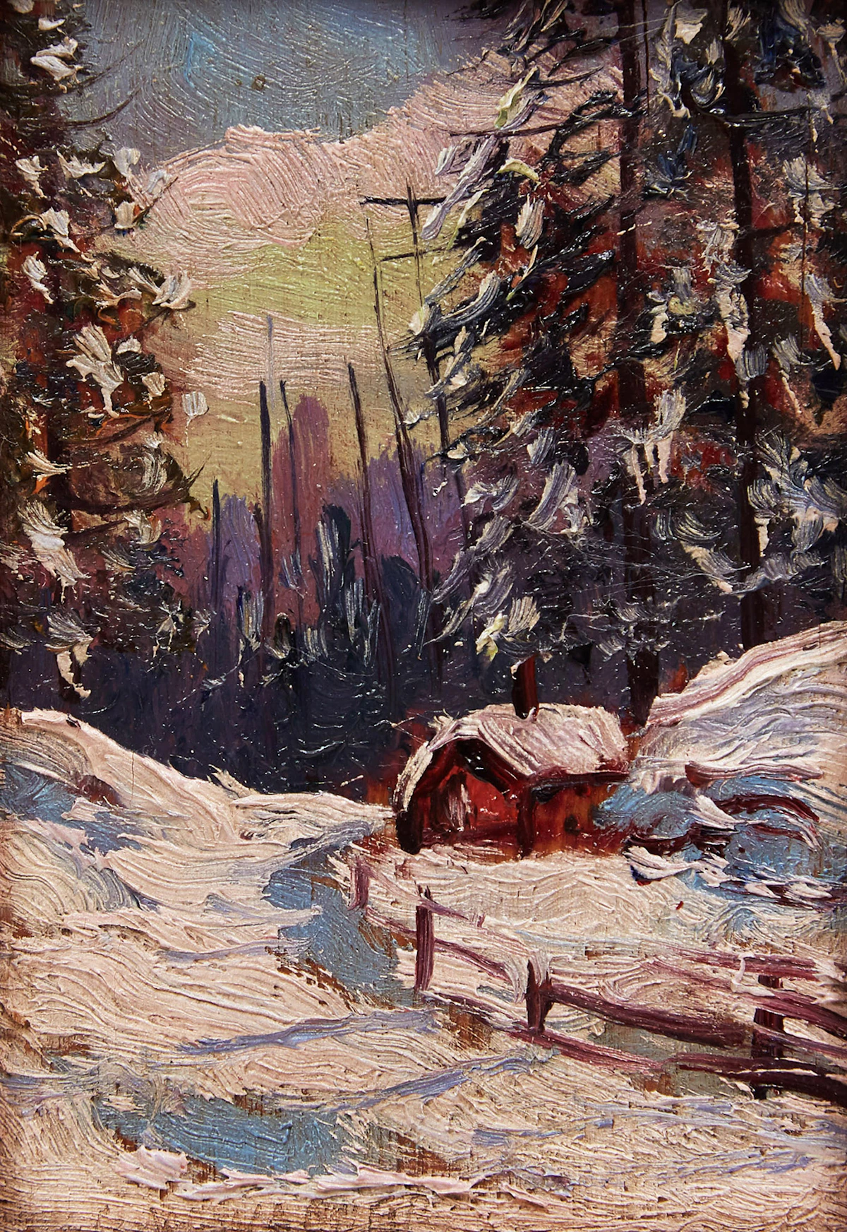 Herbert William Wagner, 4 Miniature Rural Scenes, four oils on board