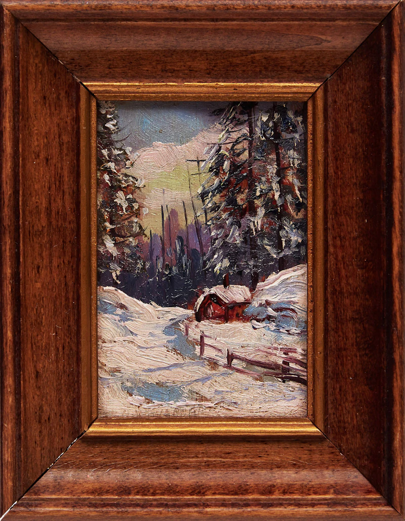 Herbert William Wagner, 4 Miniature Rural Scenes, four oils on board - view 2