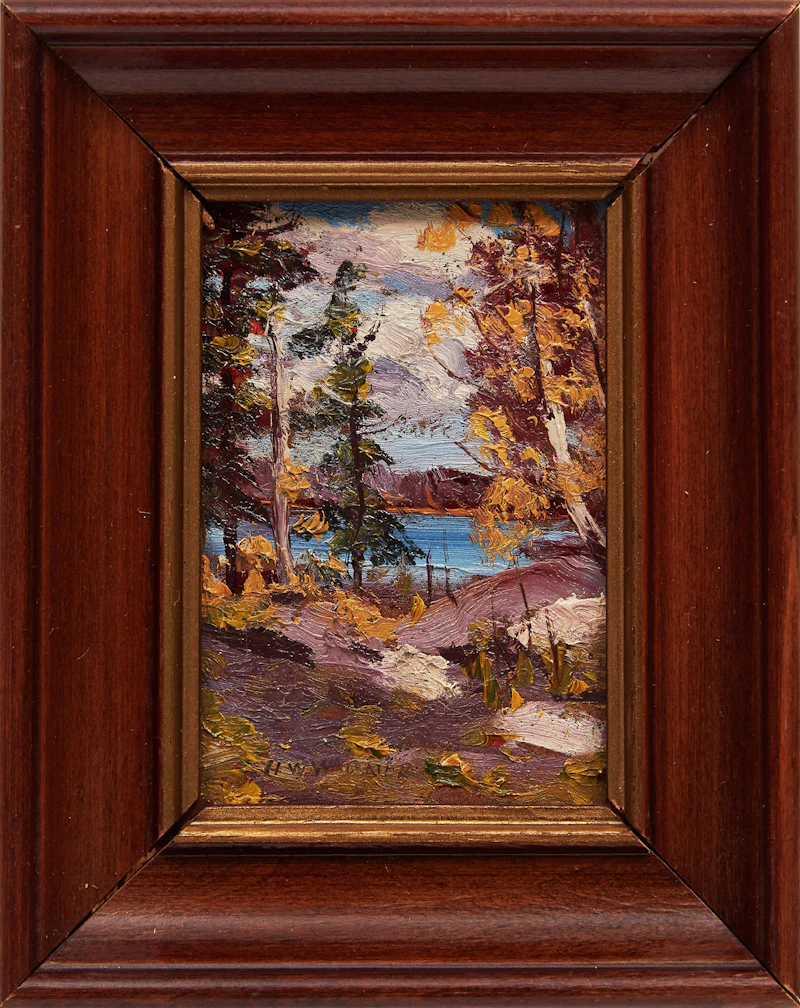 Herbert William Wagner, 4 Miniature Rural Scenes, four oils on board - view 5