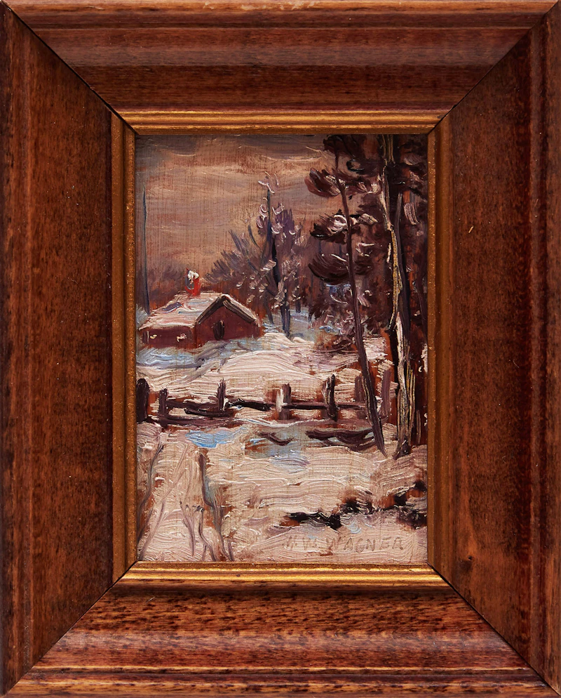 Herbert William Wagner, 4 Miniature Rural Scenes, four oils on board - view 11