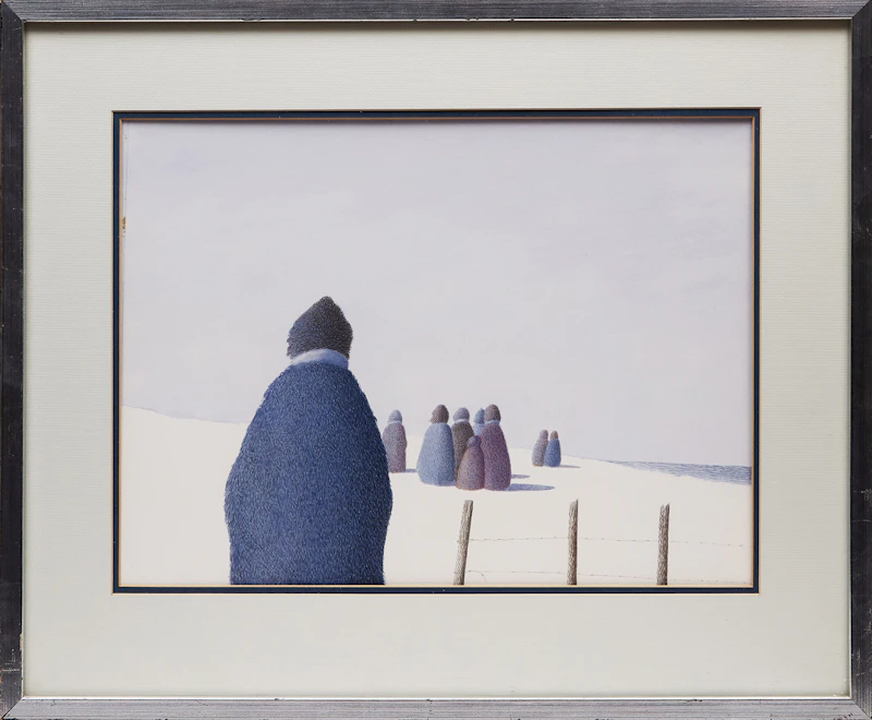 Antoine Prévost, Sortie, watercolour - view 2