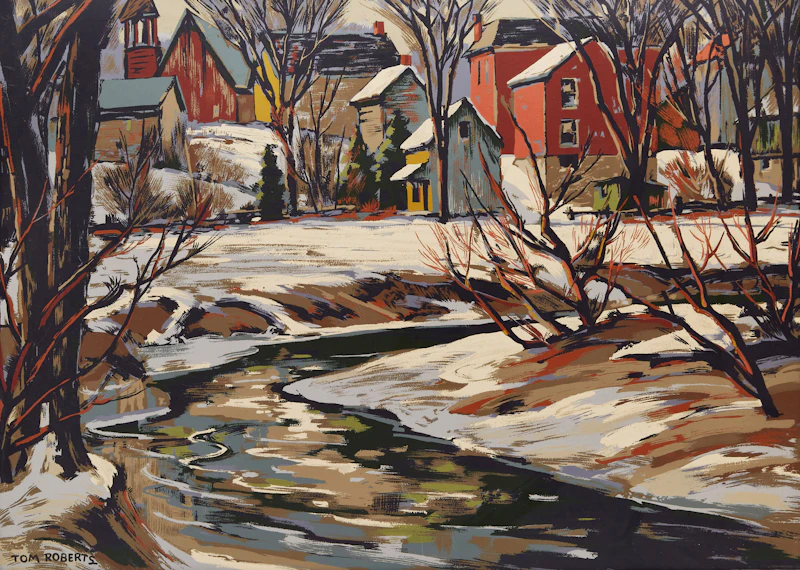 Thomas Keith Roberts, Thawing Stream, Sampson-Matthews silkscreen print - view 1