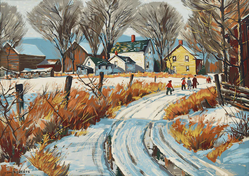 Winter Scene by Thomas Keith Roberts