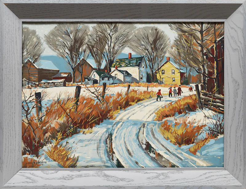 Thomas Keith Roberts, Winter Scene, Sampson-Matthews silkscreen print - view 2