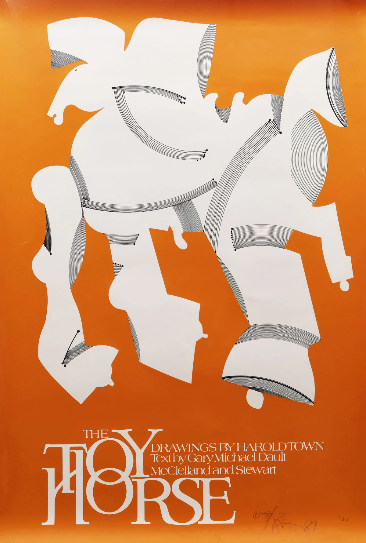 Harold Barling Town, The Toy Horse Publication Poster, colour serigraph, 1981