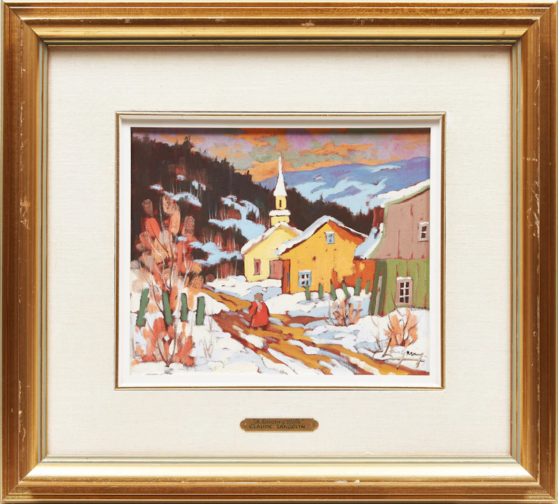 Claude Langevin, Marche solitaire, oil on canvas - view 2