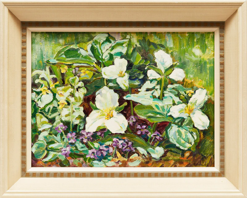 Edith Grace Coombs, A Spring Galaxy, oil on board - view 2