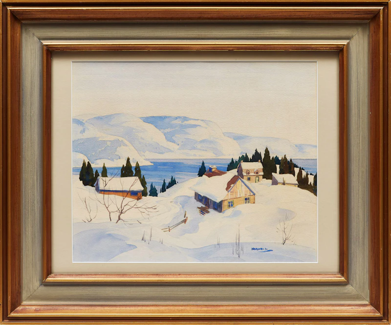 Graham Noble Norwell, Winter Landscape, watercolour - view 2