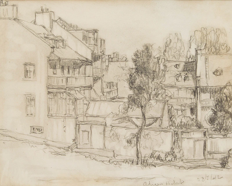 Adrien Hébert, Village Scene