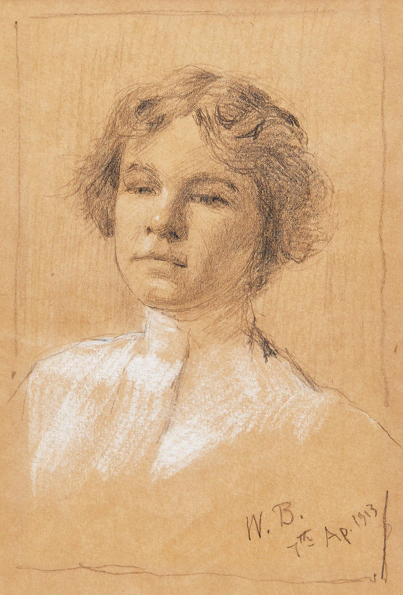 William Brymner, Tête de jeune fille