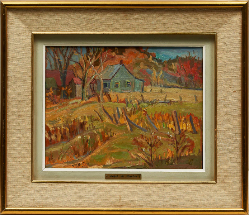 Ralph Wallace Burton, The Brown Farm, Cantley, Que, oil on panel, 1960 - view 2