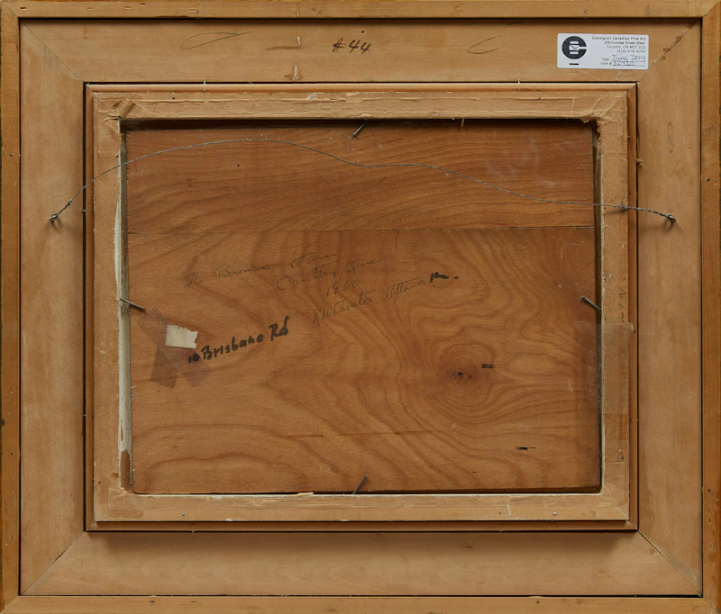 Ralph Wallace Burton, The Brown Farm, Cantley, Que, oil on panel, 1960 - view 3