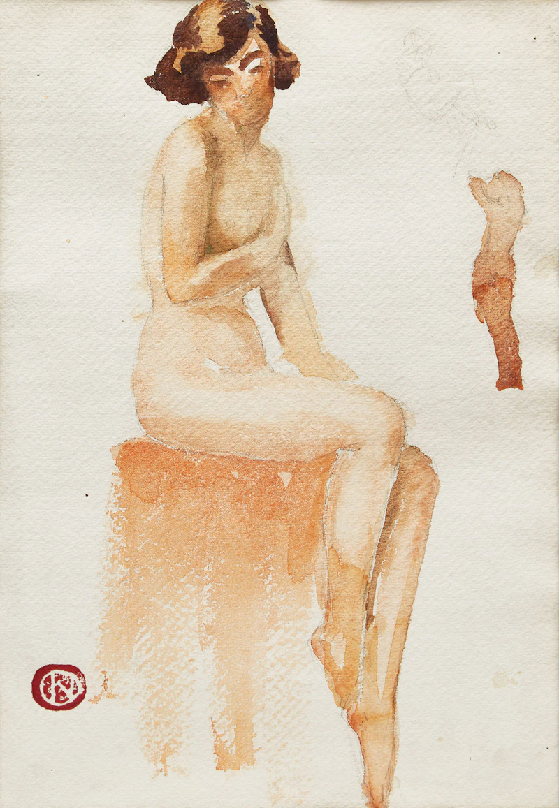 Henri Hébert, Seated Nude