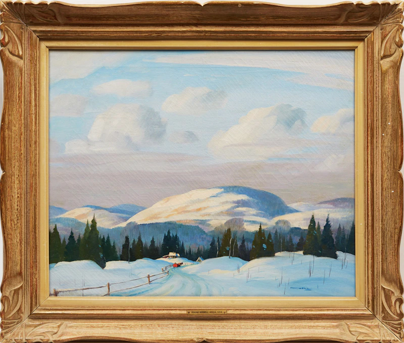Graham Noble Norwell, Untitled (Winter Landscape), oil on canvas - view 2