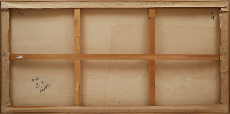 Tony Calzetta, #153, oil on canvas, 1981 - view 3