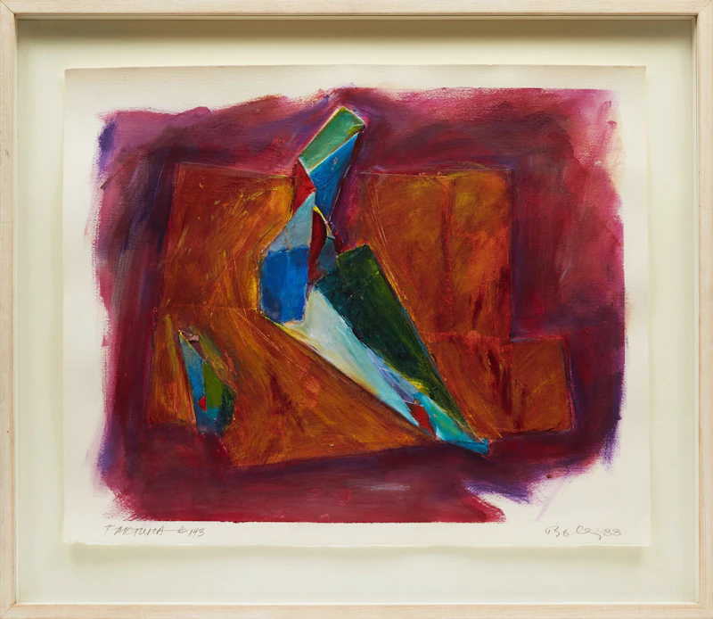 Andrea Bolley, Faktura #143, mixed media collage, 1988 - view 2