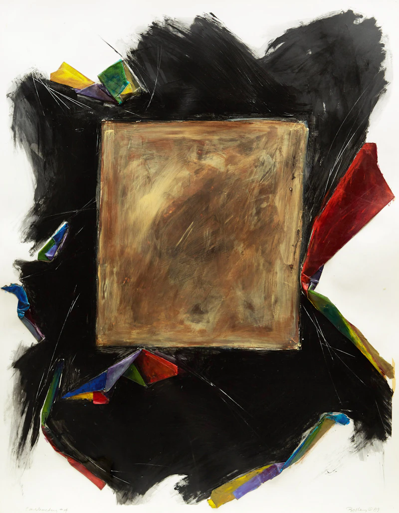 Andrea Bolley, Constructos #14 , mixed media collage, 1989 - view 2