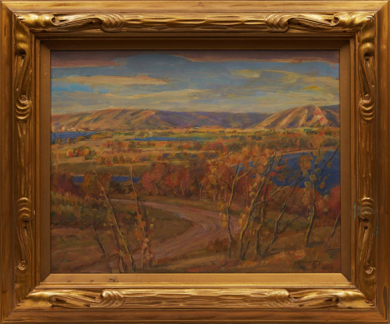 James Henderson, Qu'Appelle Valley, oil on canvas, 1947 - view 2