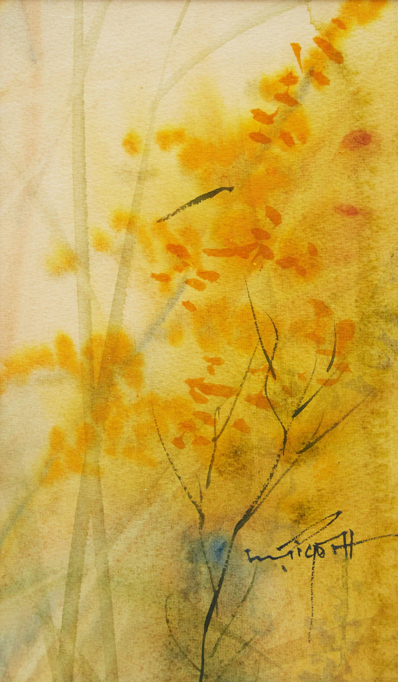 Marjorie Pigott, Three Florals , three watercolours - view 7