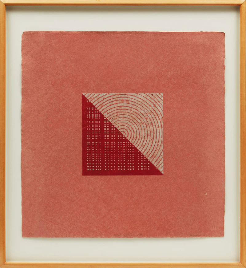 David  Shapiro, Mudra 6, etching, 1994 - view 2
