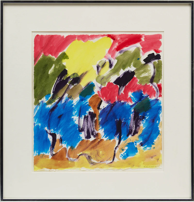 Barbara Ballachey, Untitled II, oil on paper, 1983 - view 2