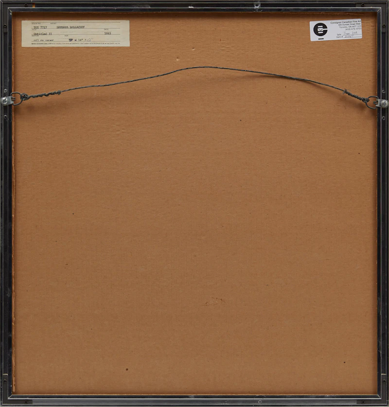 Barbara Ballachey, Untitled II, oil on paper, 1983 - view 3