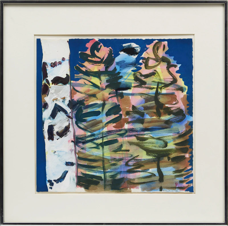 Barbara Ballachey, Untitled III, oil on paper, 1983 - view 2