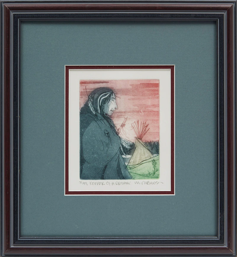 Michael Robinson, Keeper of a Dream, etching and aquatint - view 2