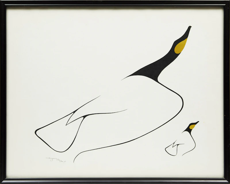 Benjamin Chee Chee, Mother and Child, silkscreen, 1976 - view 2