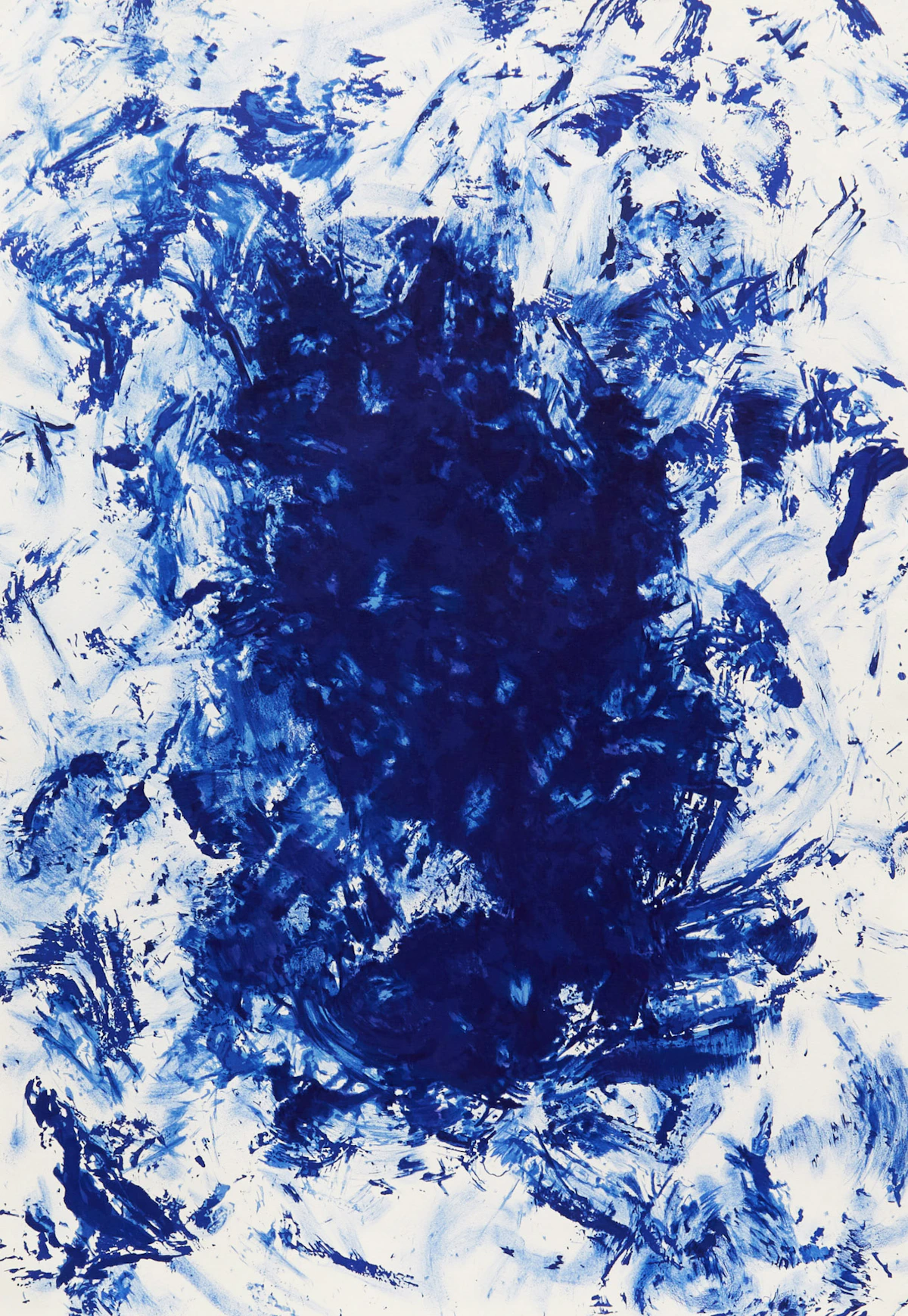 Yves  Klein (After), Anthropométrie Ant 83, colour lithograph