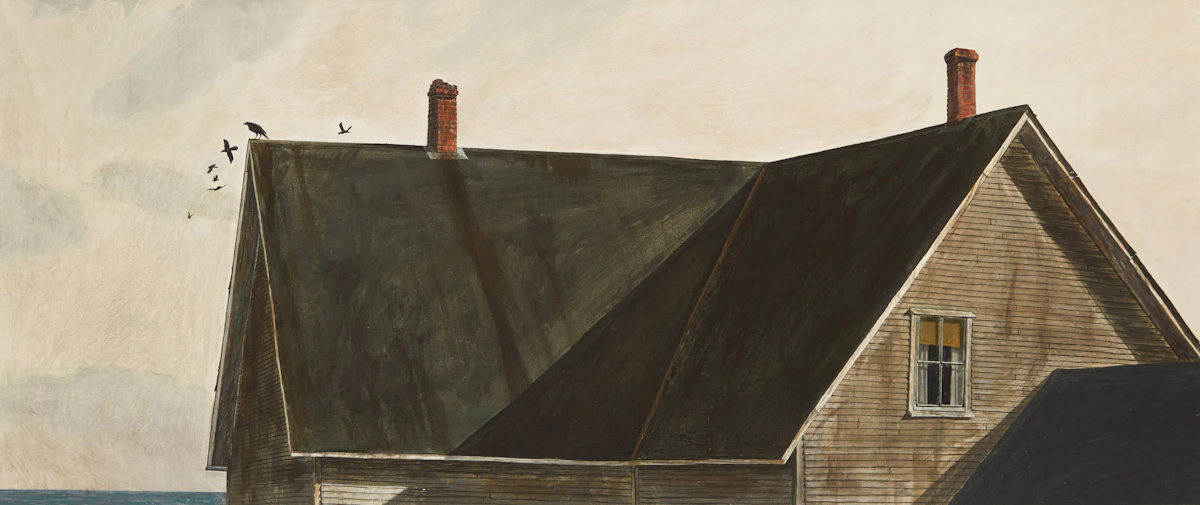 Thomas de Vany Forrestall, Out on the Point, acrylic on board, 1964