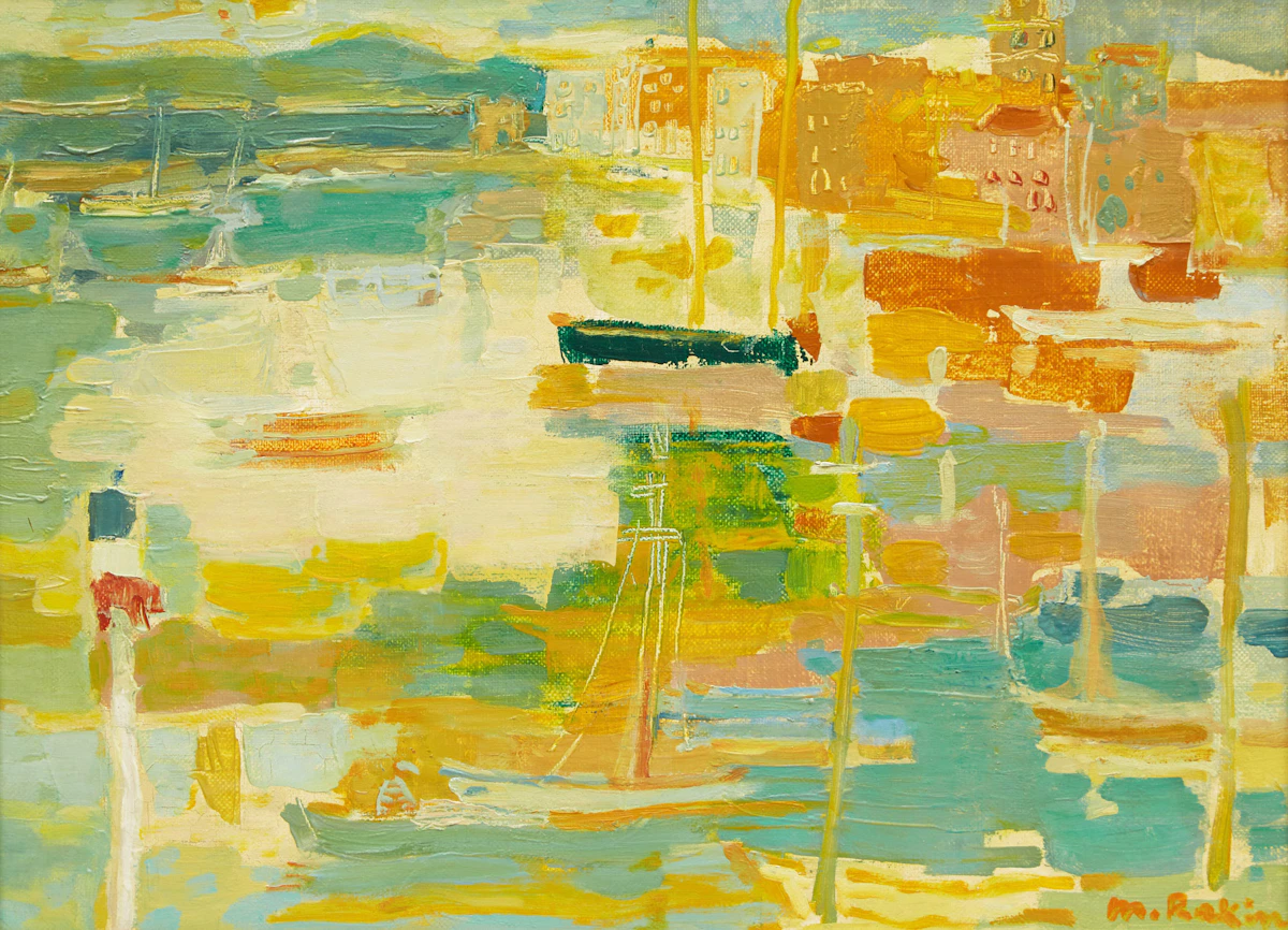 Marthe Rakine, Saint Tropez, oil on canvas