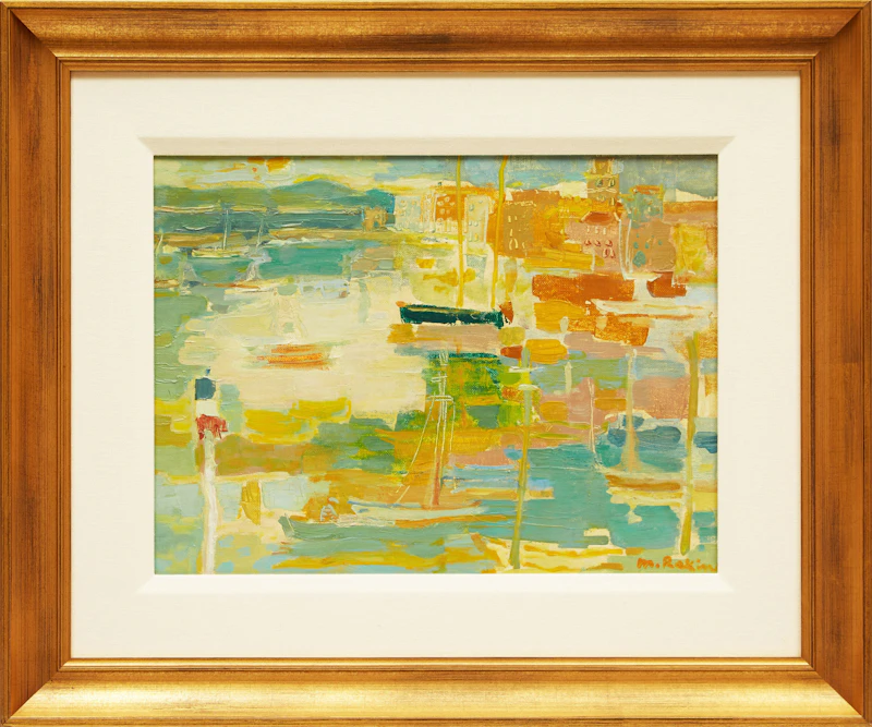 Marthe Rakine, Saint Tropez, oil on canvas - view 2